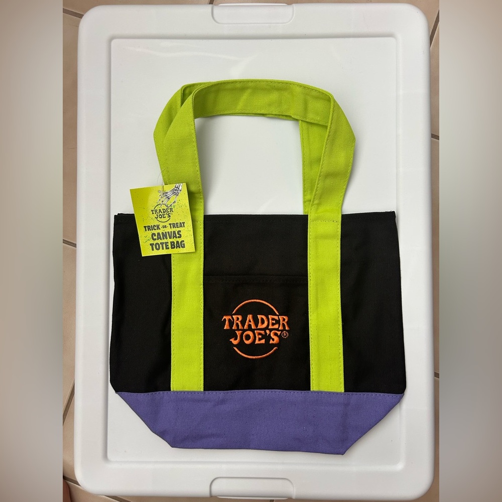NWT Trader Joe’s Halloween Mini Canvas Tote